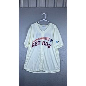 Houston Astros Baseball Jersey Mens XL Cream Excellent Altuve 27 AT&T Logo